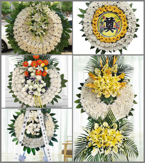 四川成都大邑县上安镇新安社区花圈速递